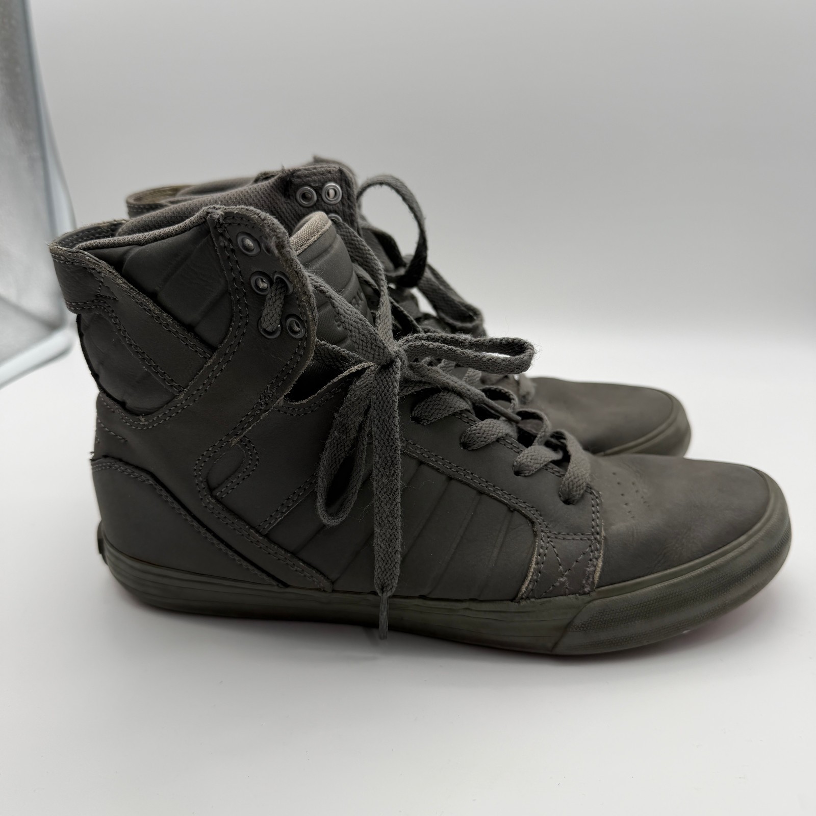 Supra Skytop Muska 001 Mens Size 9 Hi Top Gray Sneakers