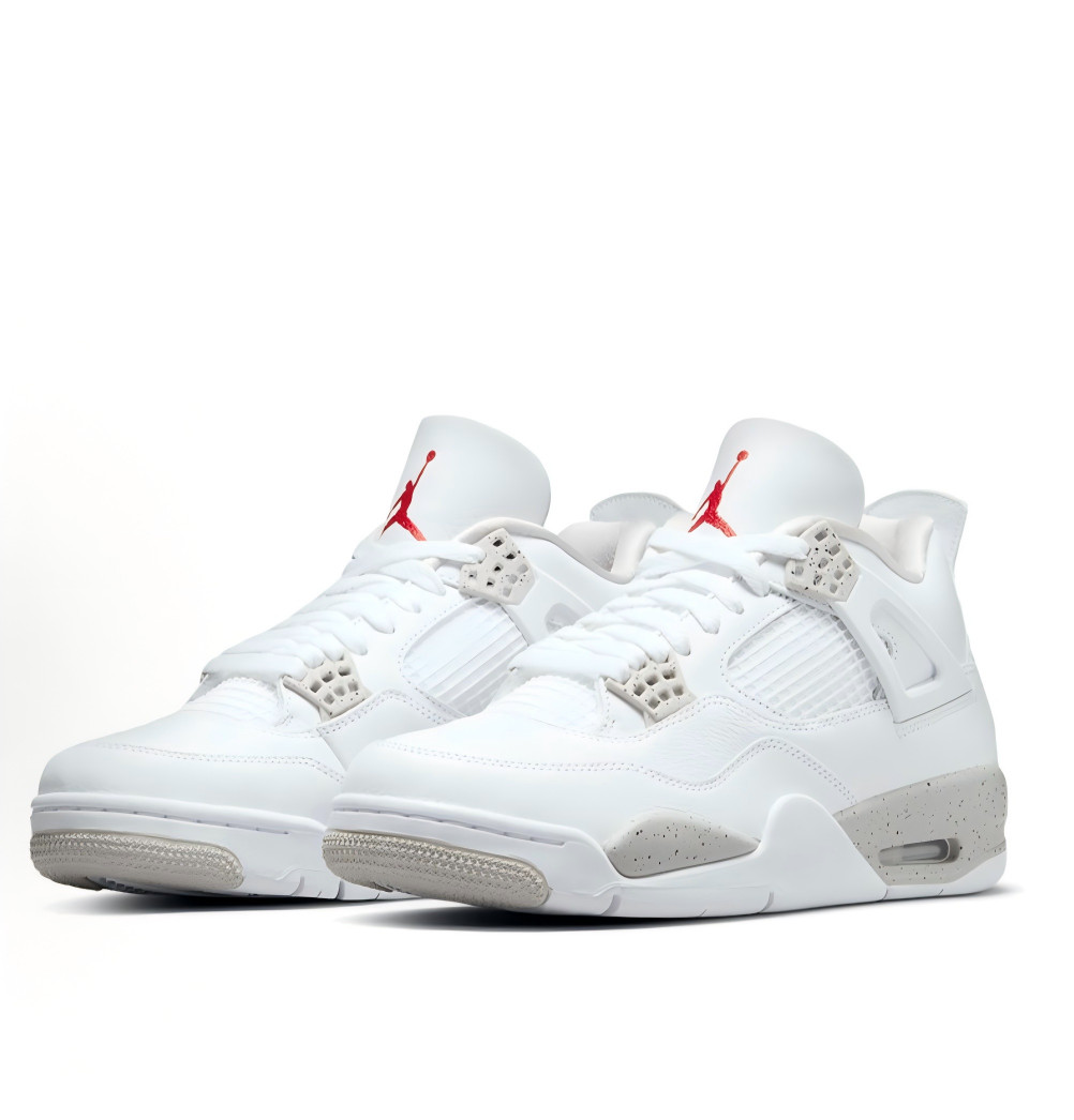 US Size 7-12 Jordan 4 Retro “White Oreo ” Men’s Basketball Shoes Mid Top