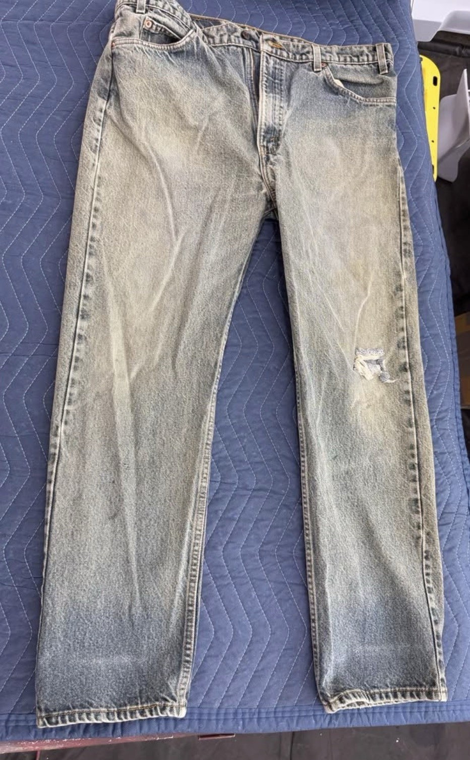Levi’s Men’s Regular Fit Mid Rise Light Wash Cotton Straight Denim Jeans
