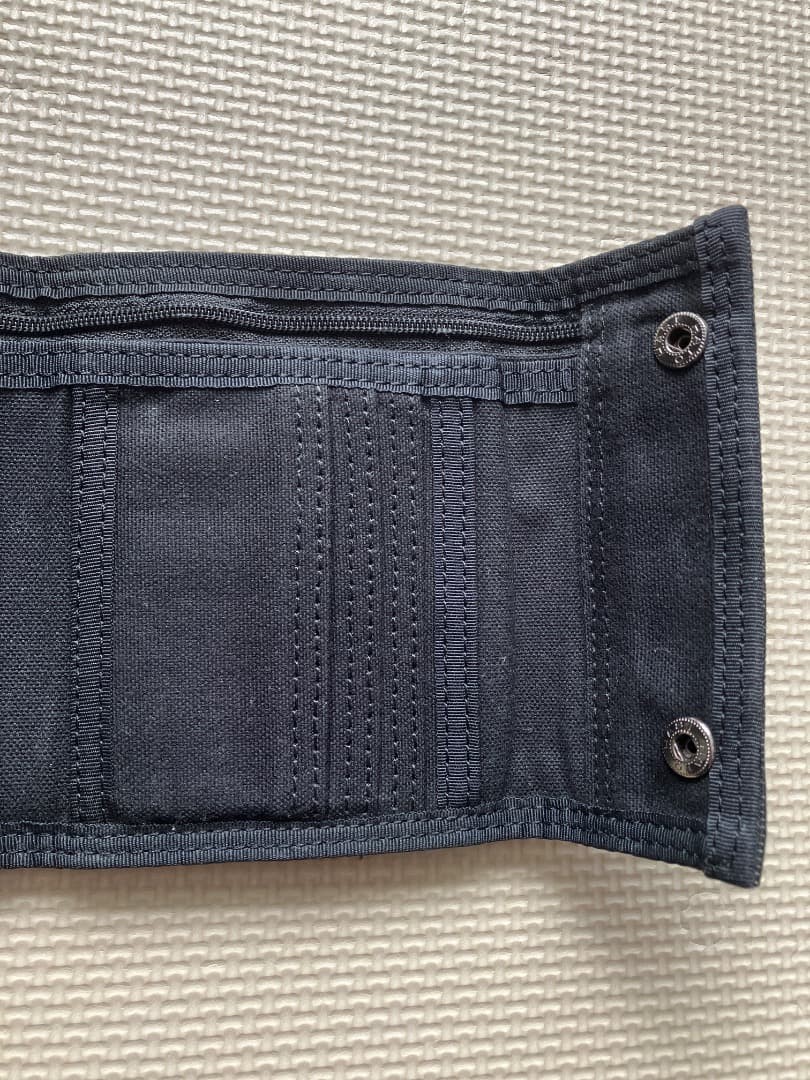 Porter Smoky Wallet Black leather used, discontinued model approx 13x11cm
