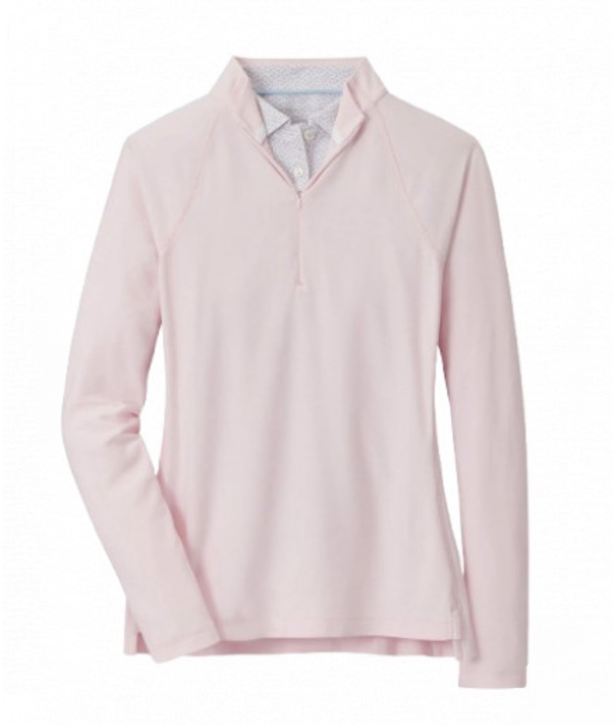 $130 Peter Millar Women’s Melange Quarter Zip Pullover- Pale Pink- Small- New