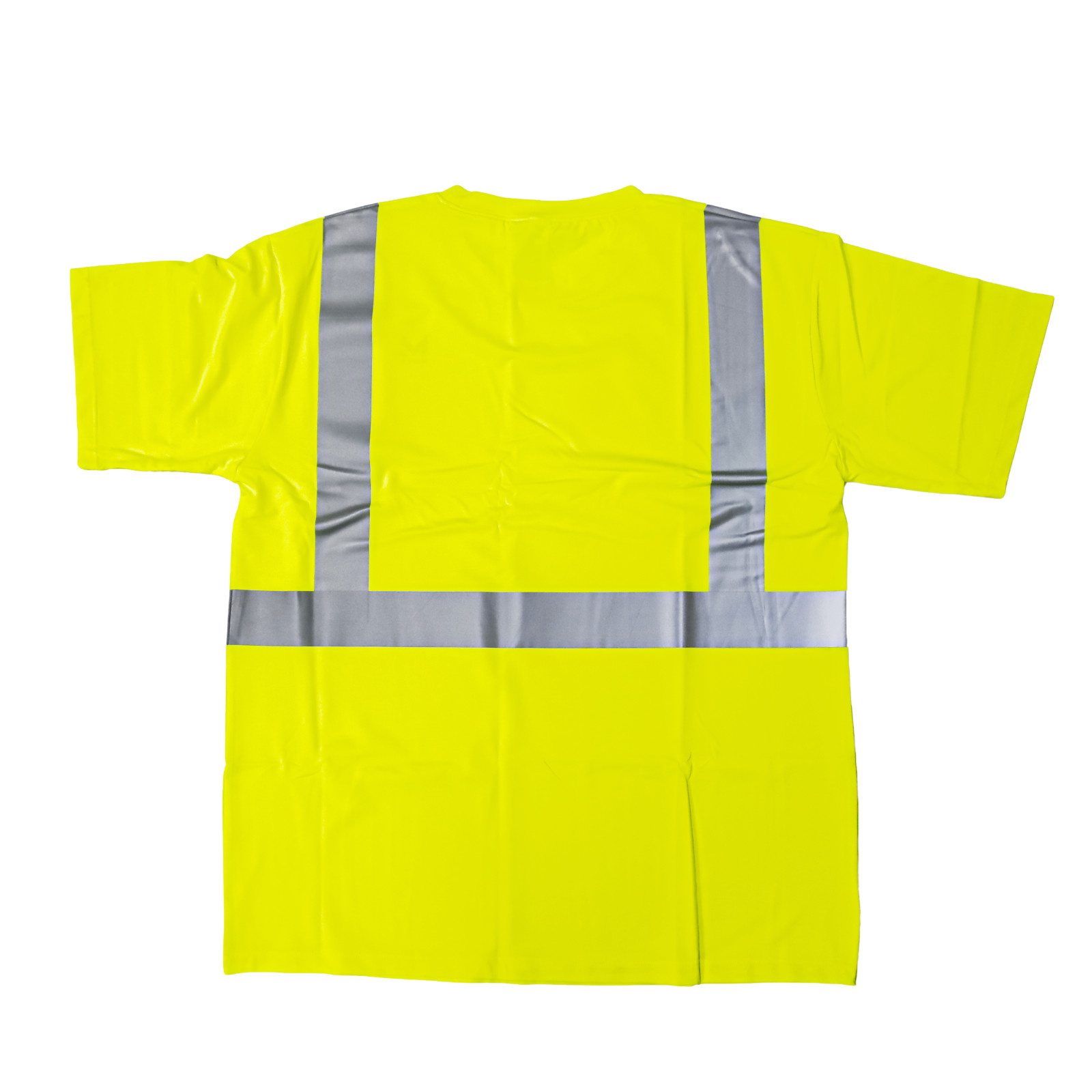 Construction Reflective Safety Trim With 360° Visibility Yellow T-Shirt Size XL