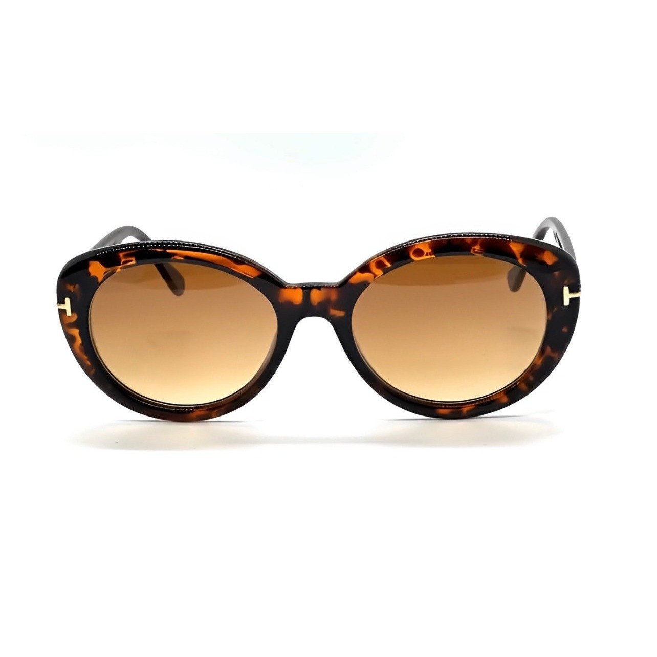 Women Designer Tortoise Sunglasses Brown Gradient Lens Retro Vintage Eyewear New