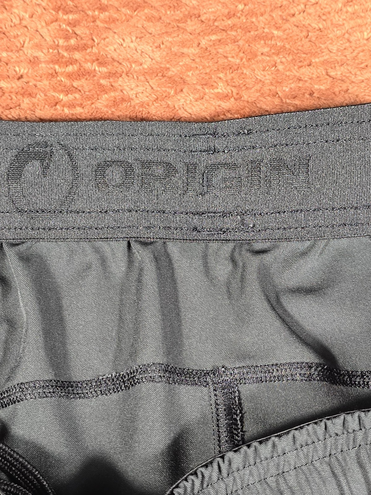 ORIGIN Mens Medium Athletic Training Shorts Gray Gym Workout Running 7 Inseam