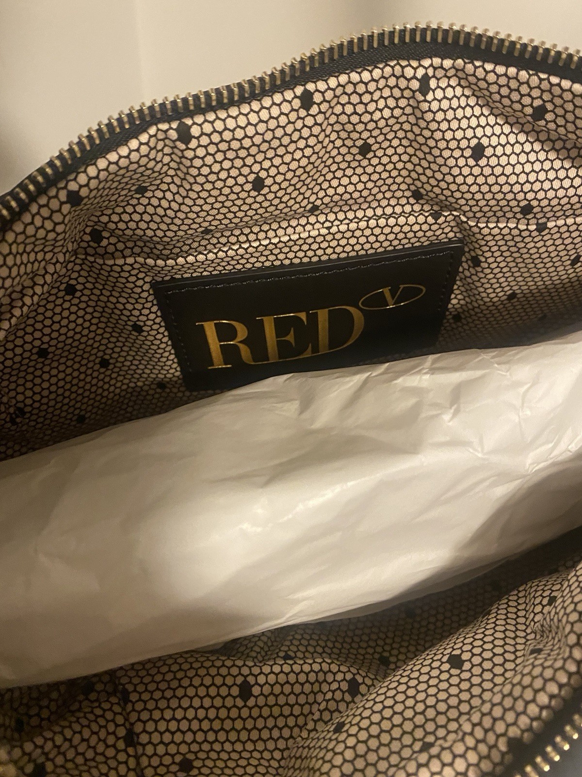 NWT Red Valentino black nylon Knot Me Up Shoulder Bag.