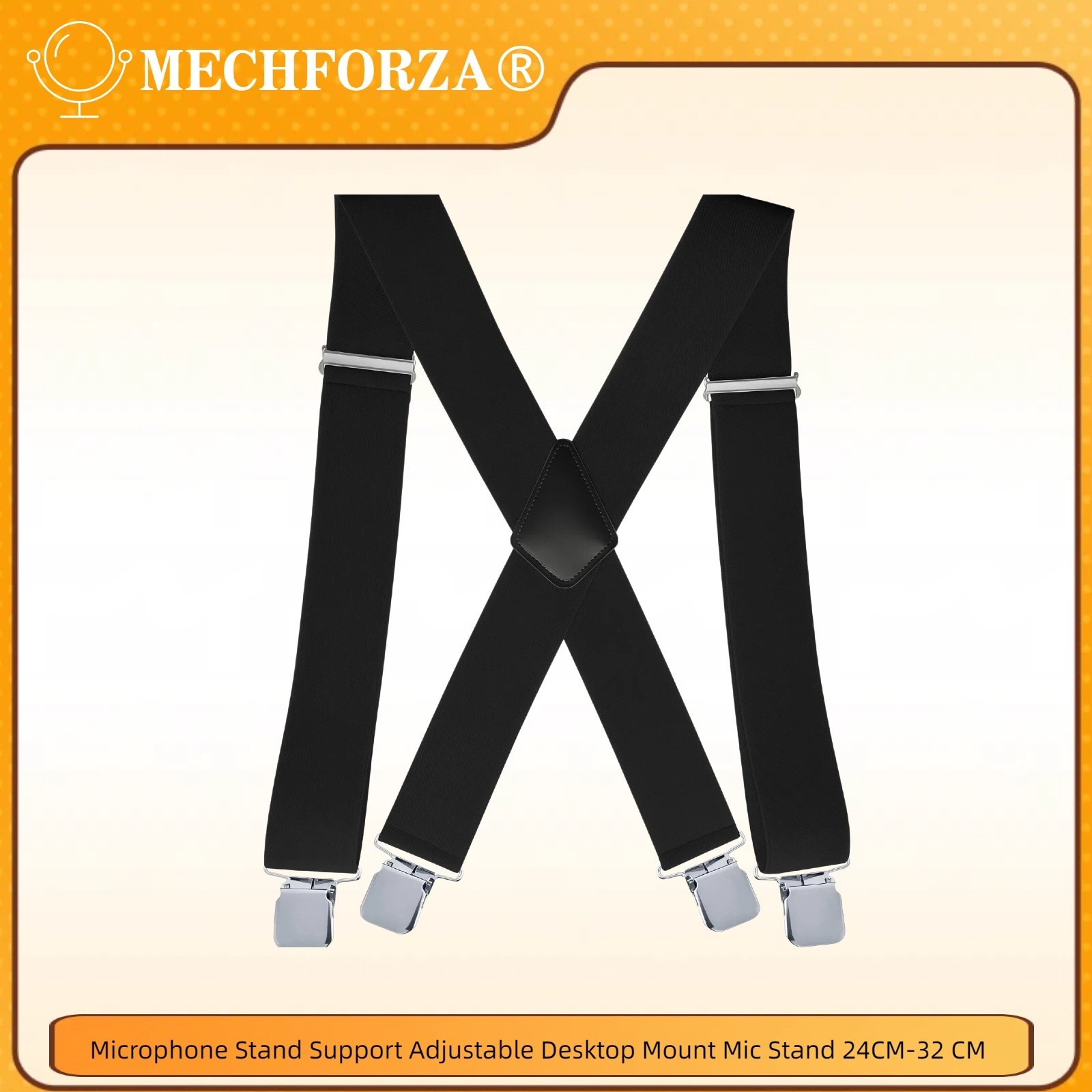 Men’s Suspender Belt Loop X Style Adjustable Clip 50mm Elastic Straps Band