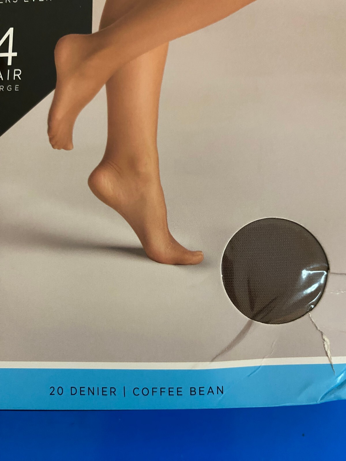 NEW SIZE LARGE SILK IMPRESSIONS SHEER SUPPORT 20D COFFEE BEAN HIGH WAISTED 4PK
