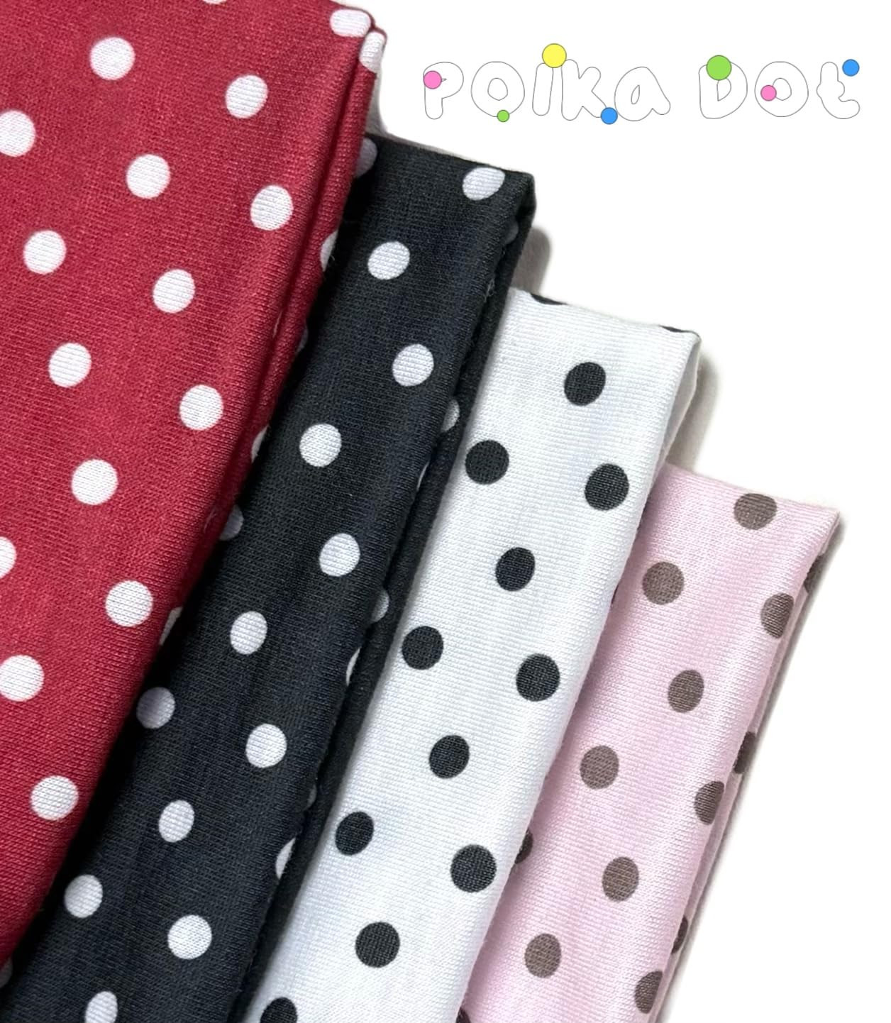 Trendy Polka Dot Headbands for Women – Wide Thick Hair Bands for Everyday Use