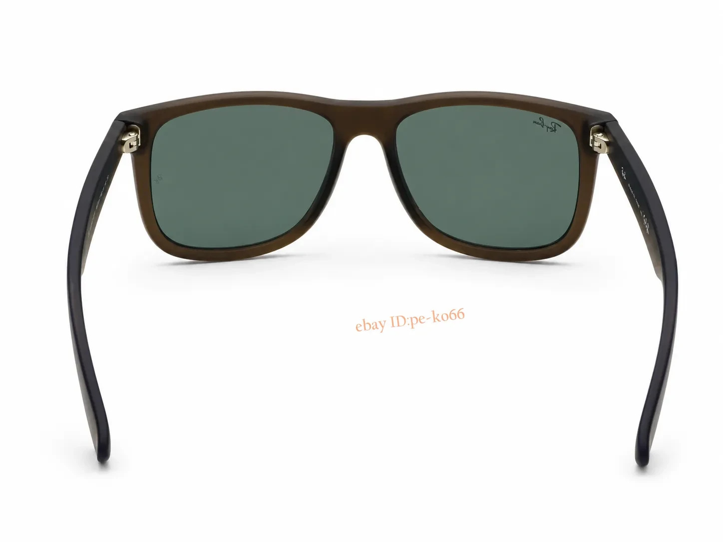 Ray-Ban RB4165 Justin Classic Sunglasses Matte Opal Grey Green Lens 54-16 UV400