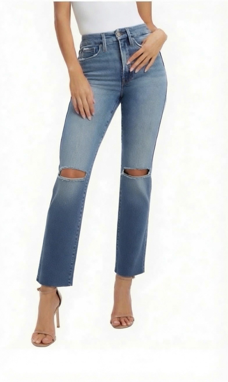 Good American Always Fits Good Legs Jeans Size 6-12 indigo wash