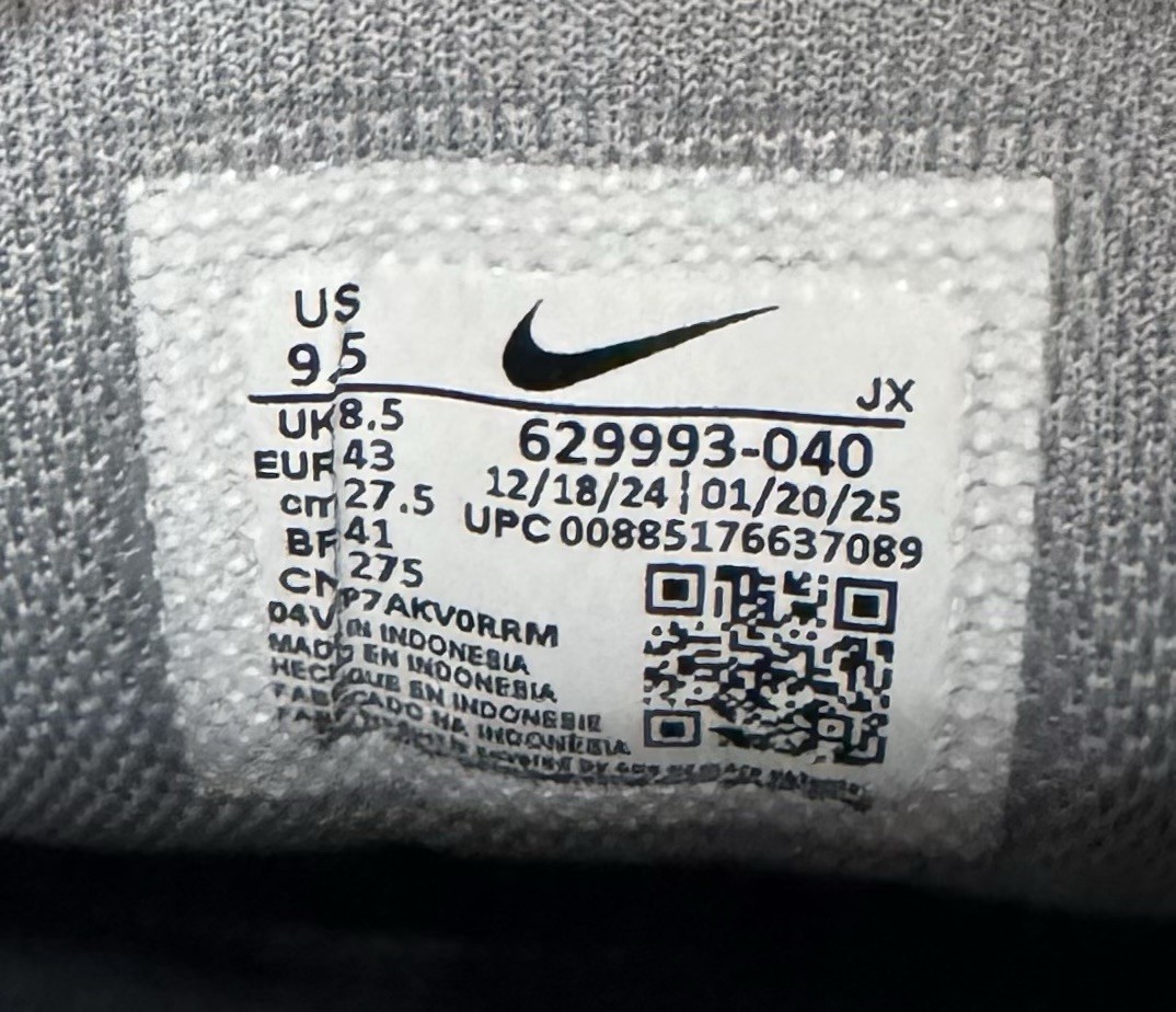 Nike Air Max Command Stealth Grey Black White Mens Sz 9.5 Sneakers 629993-040