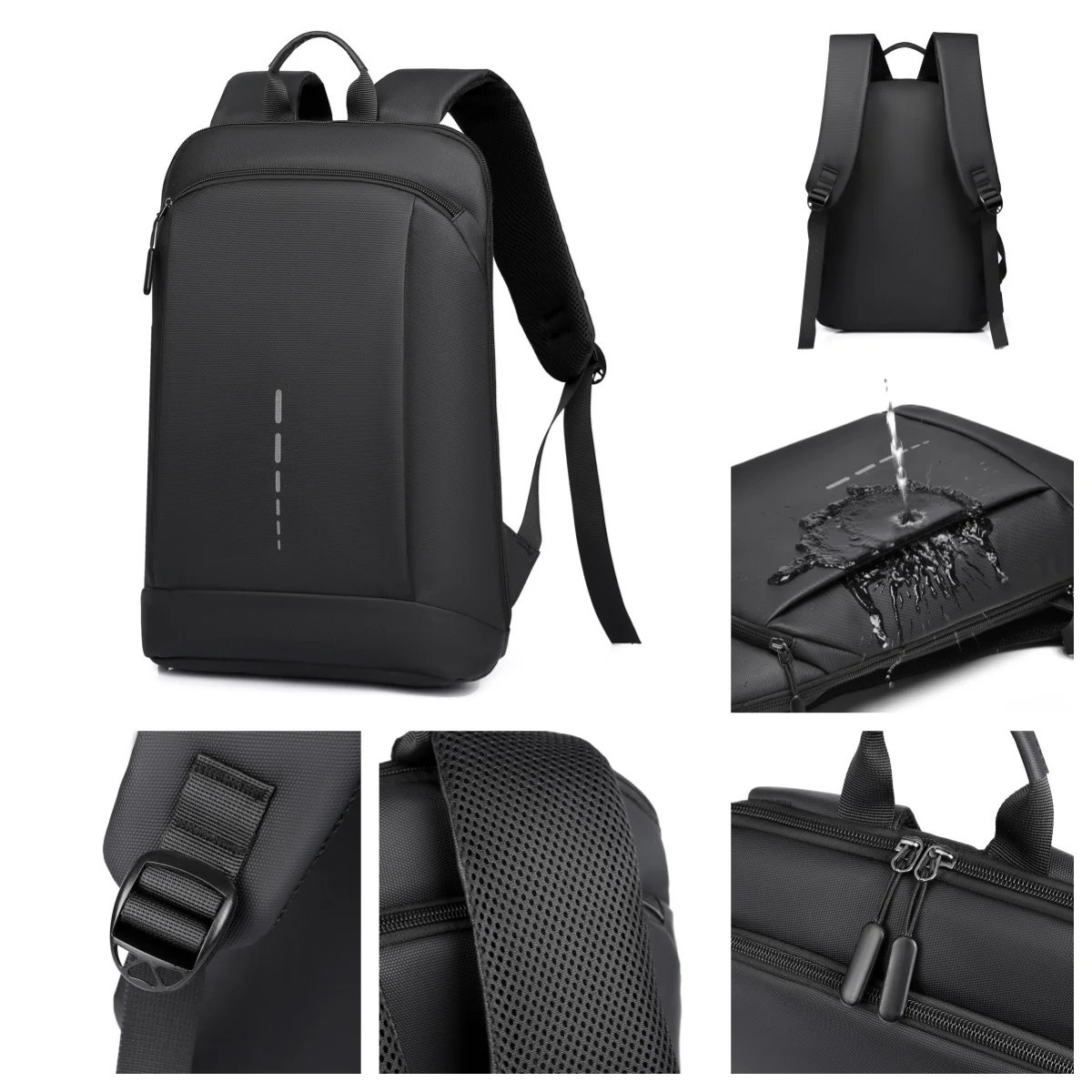 Waterproof 15.6in Laptop Backpack Ultra Lightweight Travel School Bag for Men