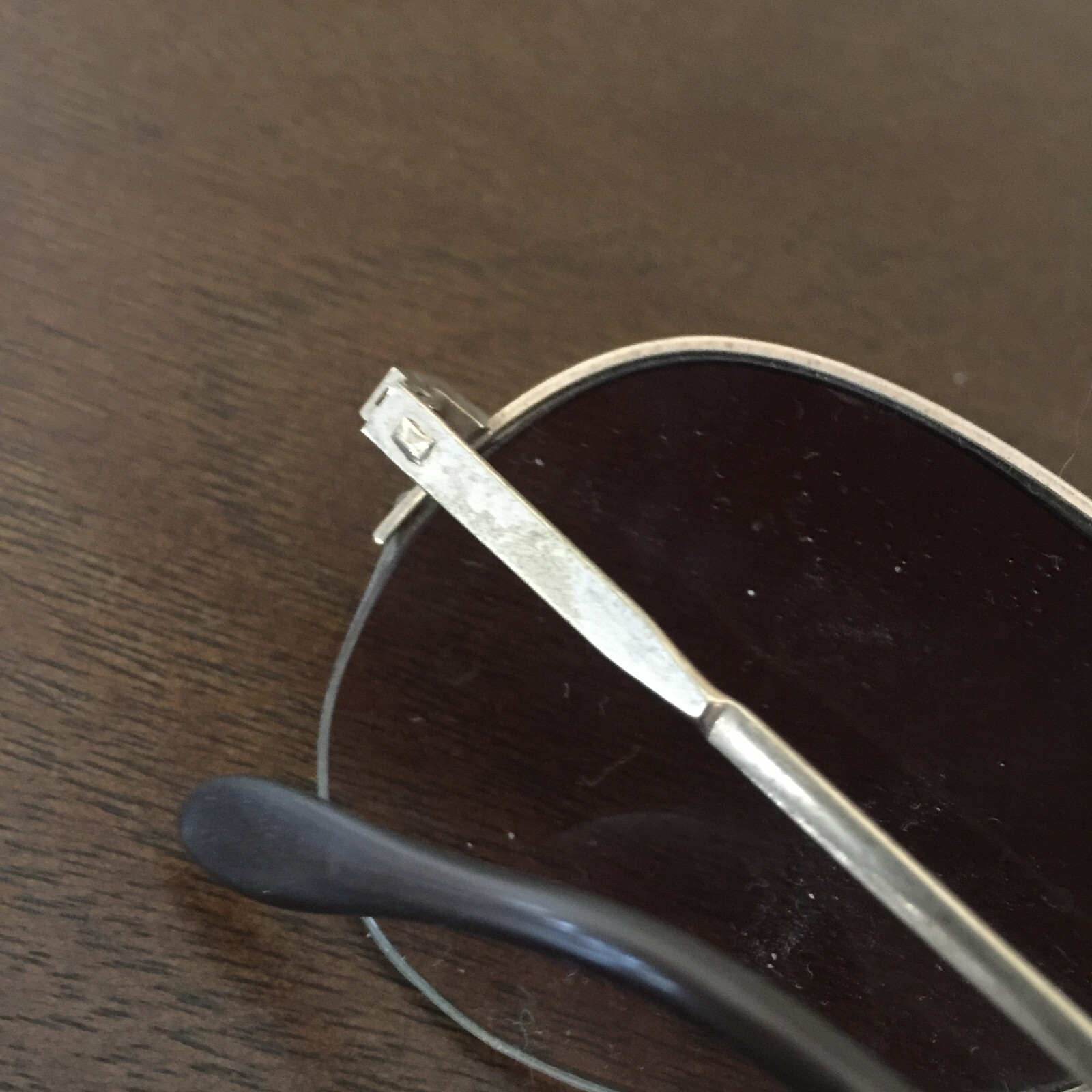 Vintage bronze Aviator Sunglasses bronze Semi-rim Frames brown lens 56[]16 135