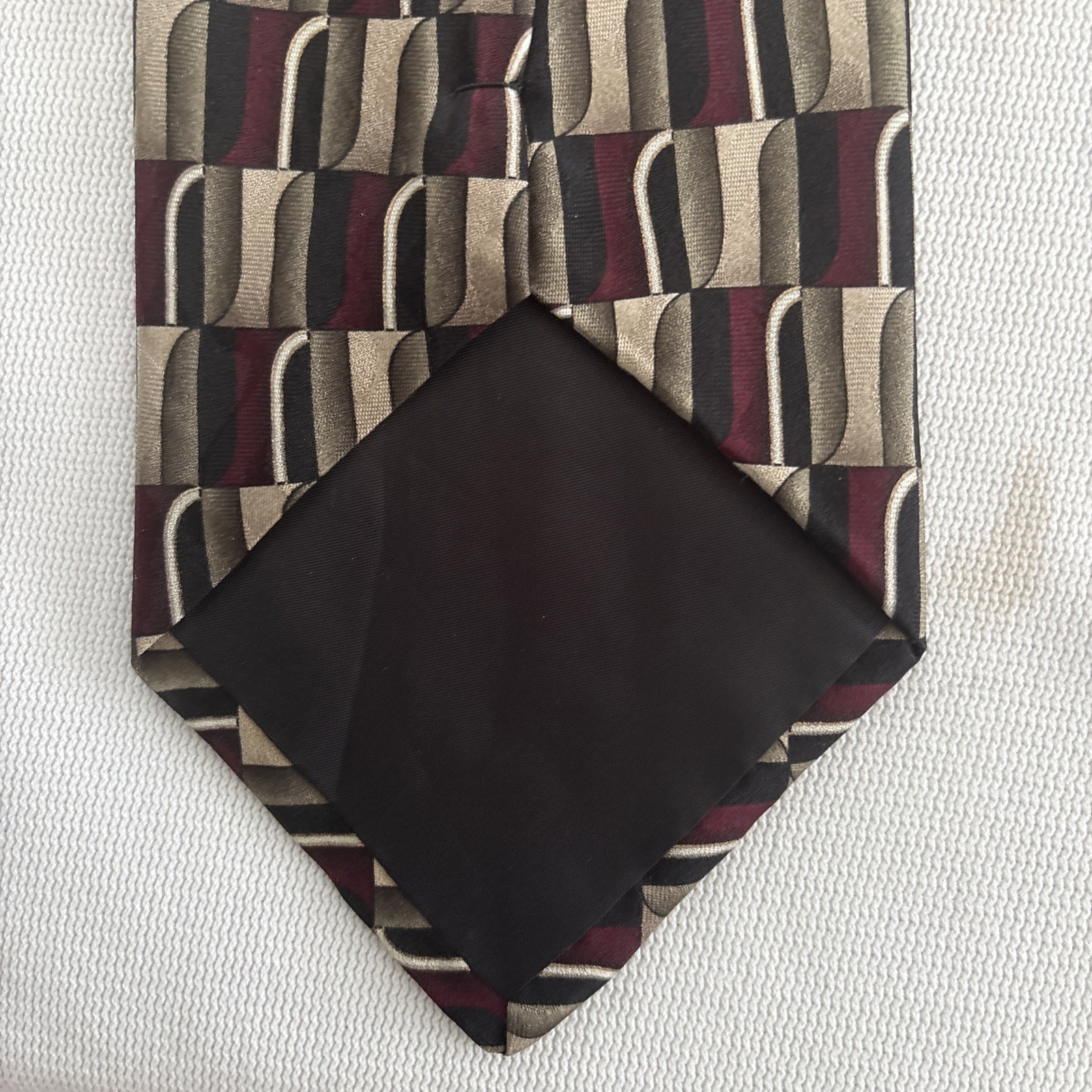 Studio Z Extra Long 64 Inches Men’s Necktie 100% Imported Silk Geometric Necktie