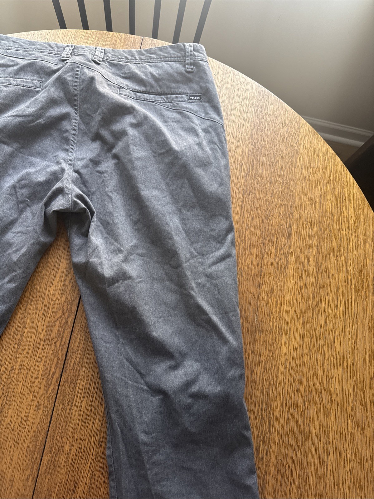 Volcom Pants Gray Flat Front Men’s Size 38×33 True to this