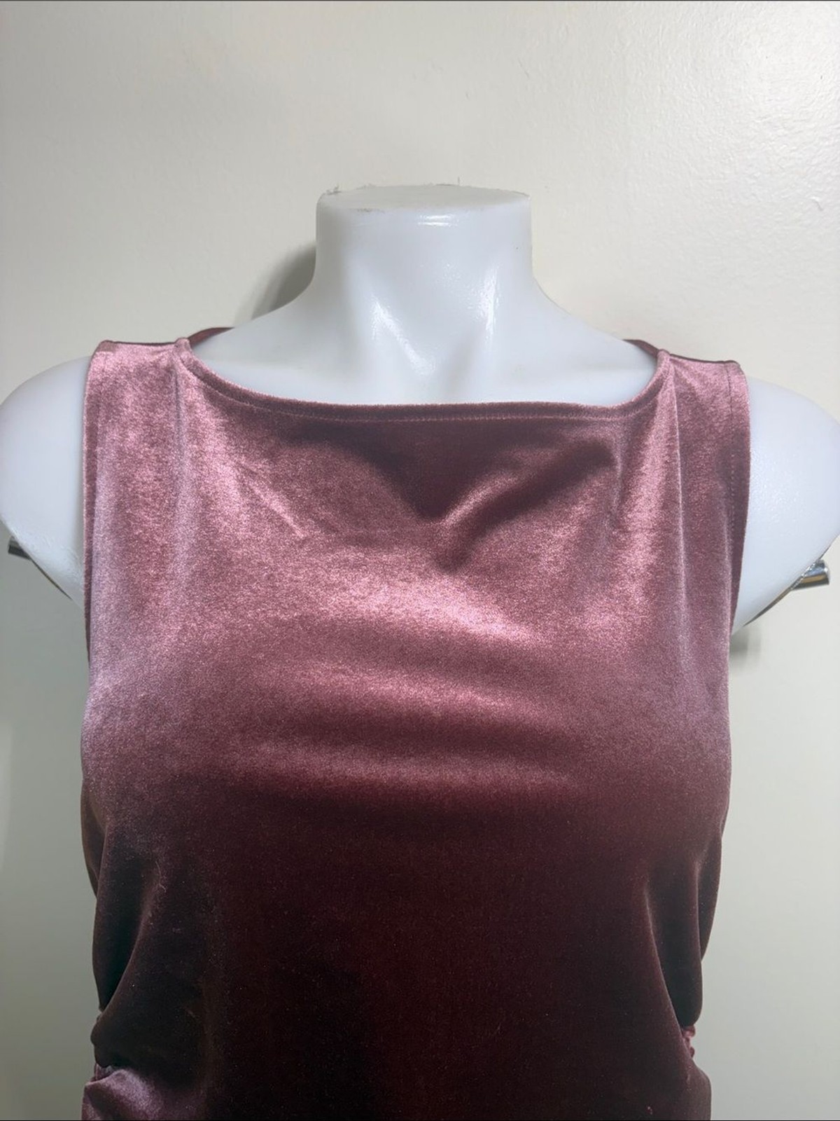 Wild Fable Burgundy Velvet Mini Sheath Dress Size M Sleeveless
