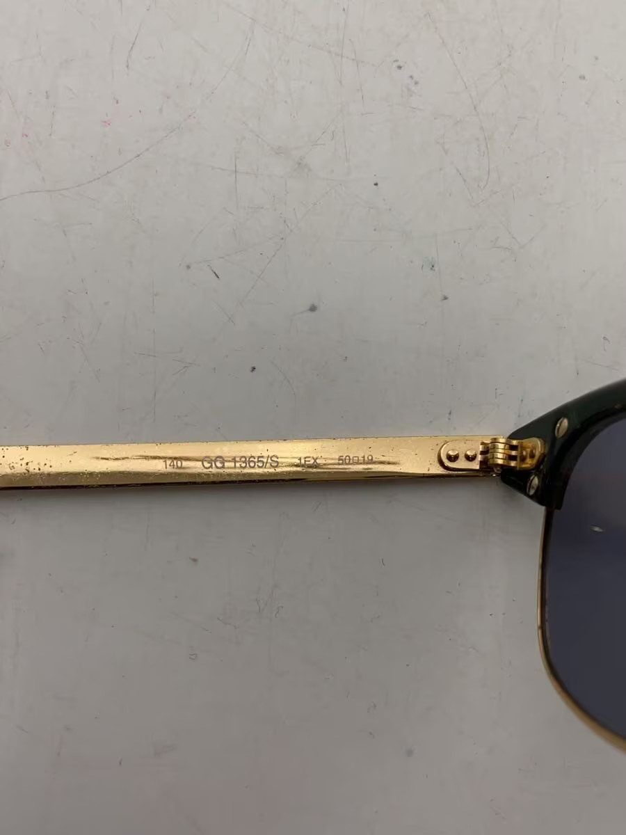 GUCCI Sunglasses GLD BLK Men s GG1365