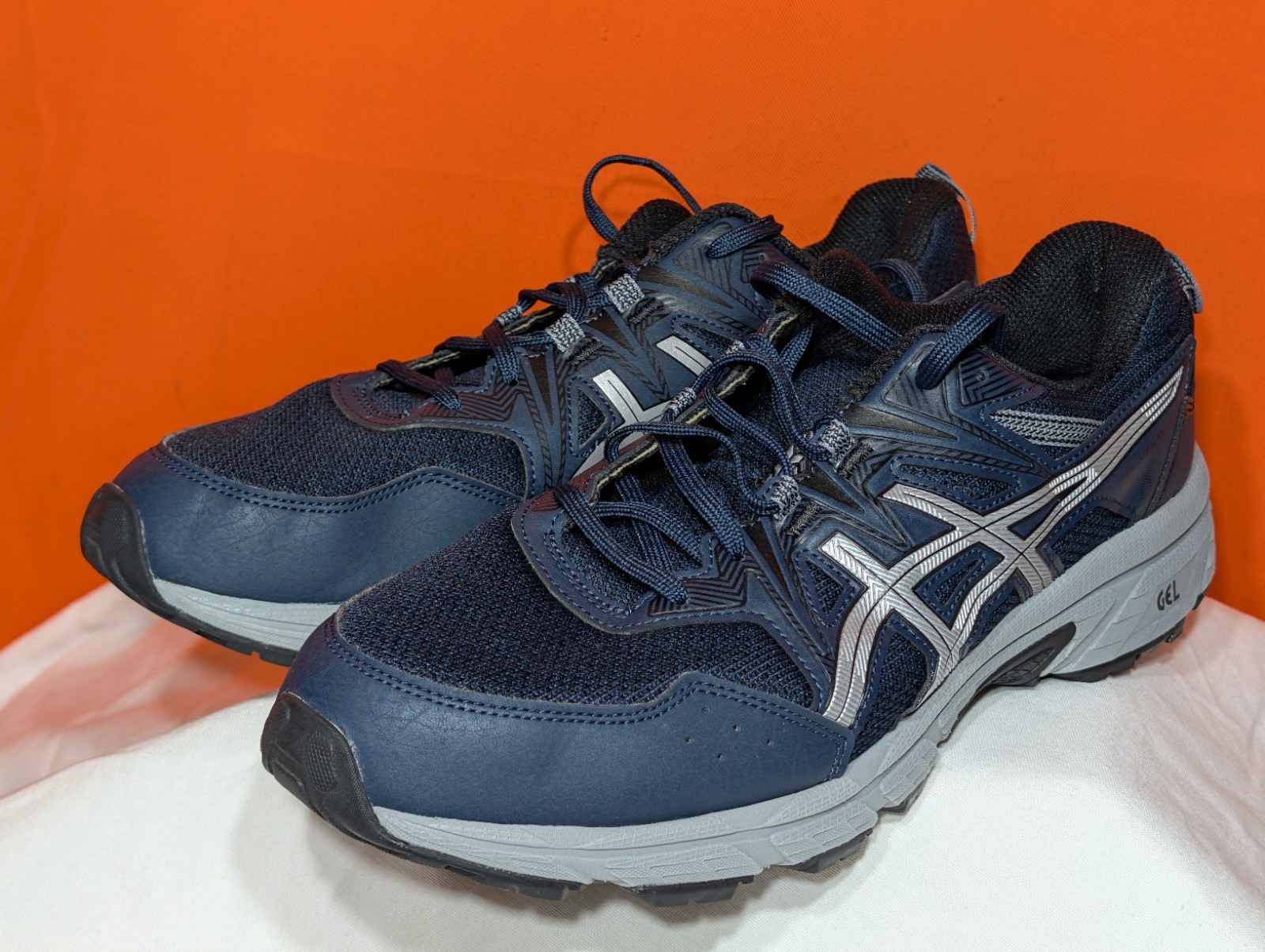 Asics Men’s GEL-Venture 8 Trail Running Sneaker – Blue Size 11