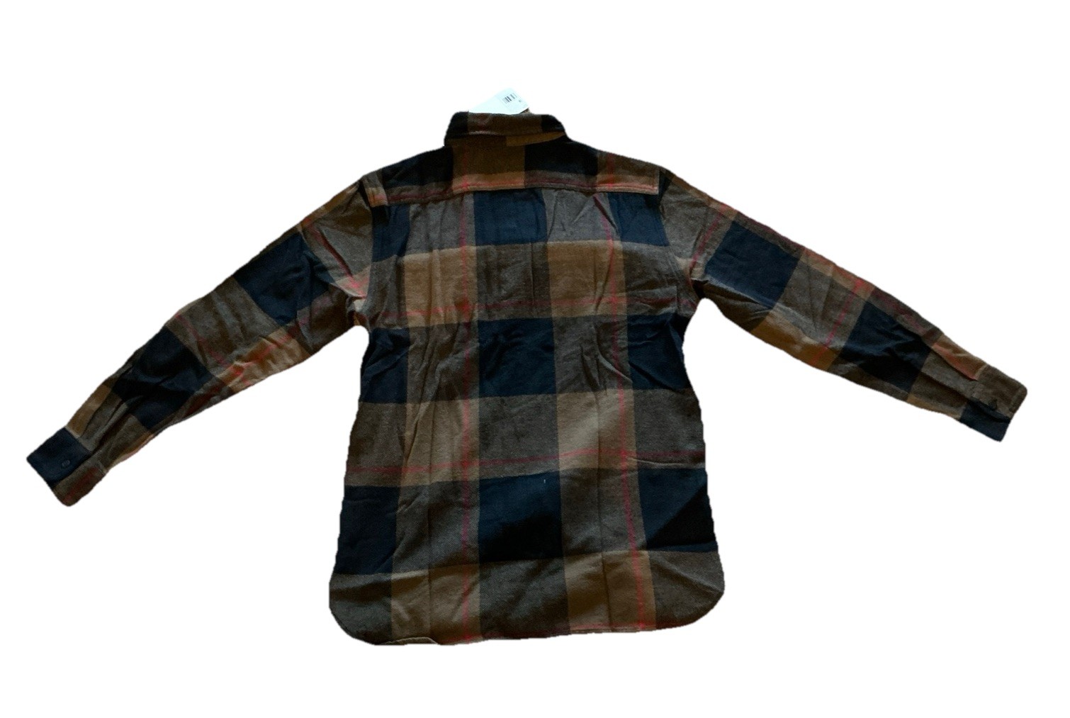 Levis The Worker Flannel Shirt Men Brown/Black Plaid Relaxed Fit All Sizes