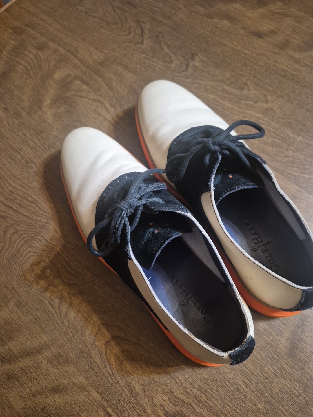 Cole Haan Original Grand Oxford Tan/black /orange