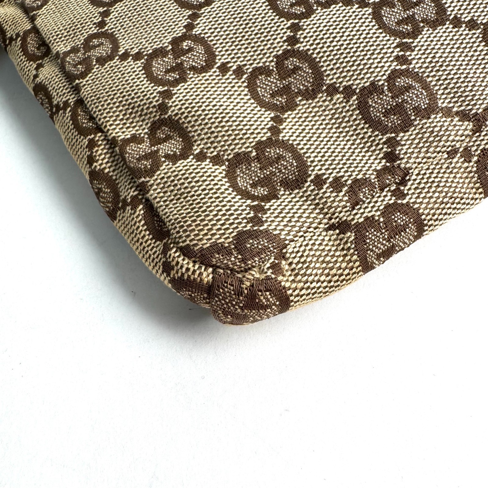 Auth GUCCI GG 28566 Bum Bag Waist Pouch Shoulder Belt bag Fanny Pack Brown