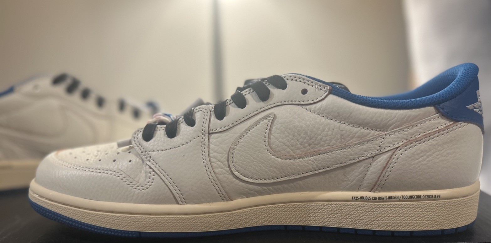 Jordan 1 Retro Low OG SP Fragment x Travis Scott Military Blue Size 13 –New | DS