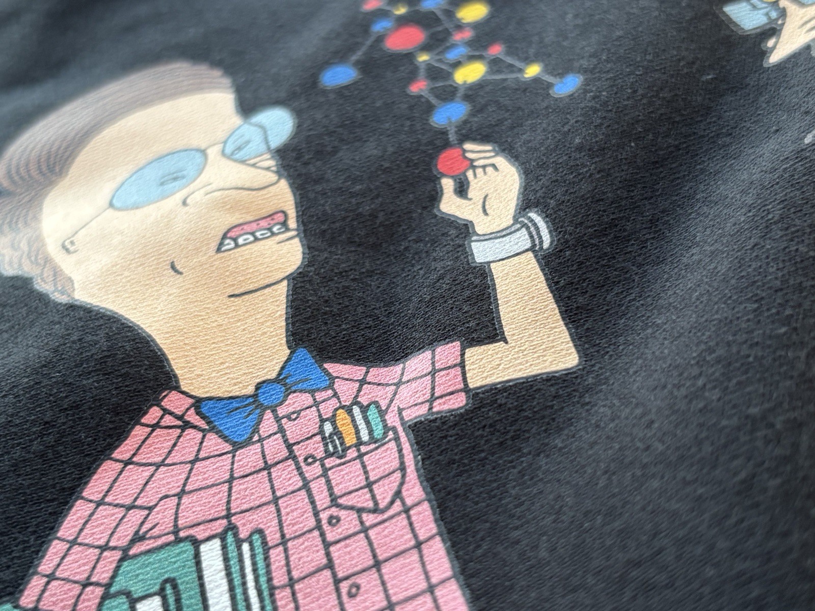 NWT Beavis and Butthead x FTC Sweatshirt Rubiks Cube Science Toys Cotton L