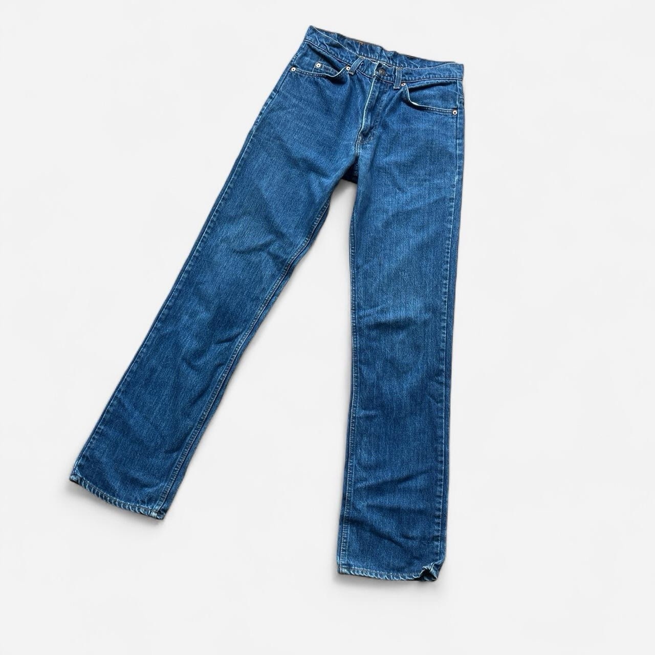 Vintage 70/80s Levi’s 509 orange tab dark wash straight leg jeans