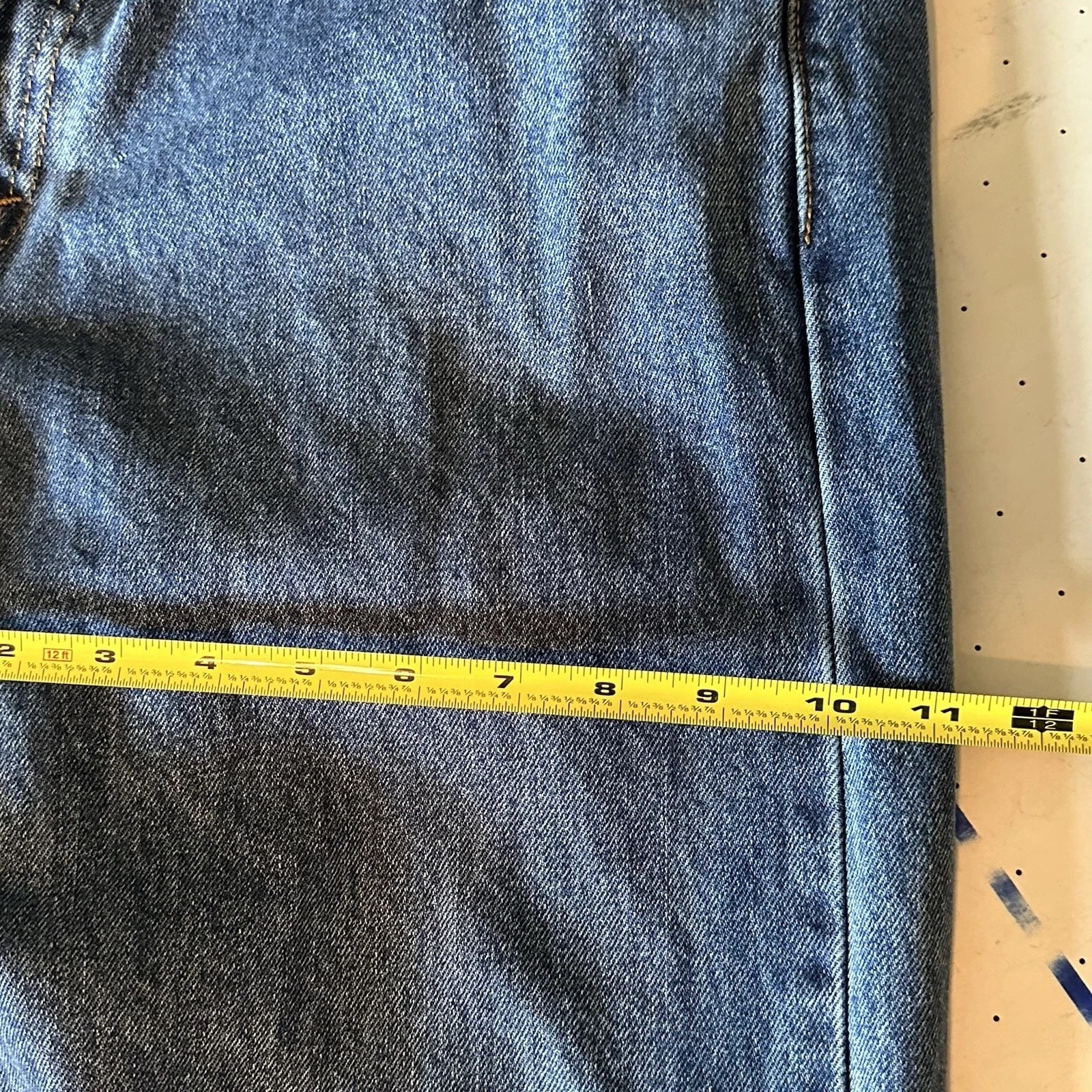 Levi’s 505 Regular Fit Jeans Men’s 36×34 Blue Denim Straight Leg Red Tab