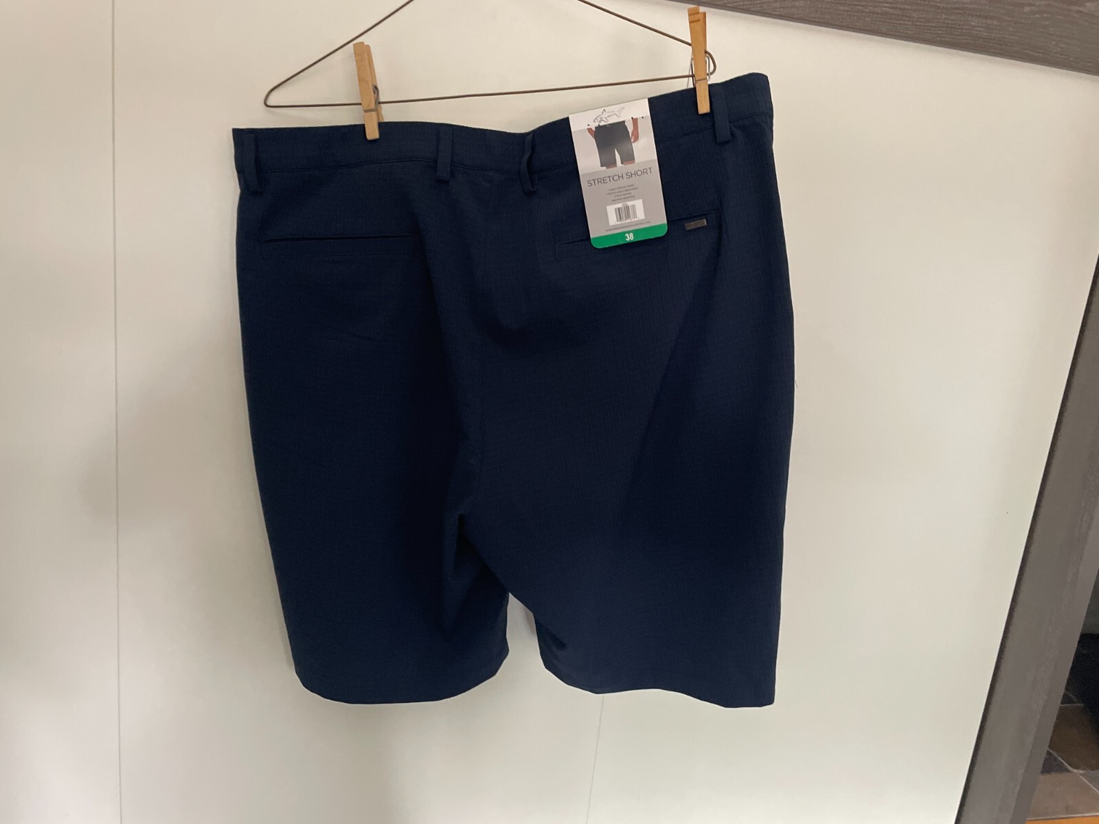 Greg Norman Men’s 4 Way Stretch Shorts Navy Blue Black Grey 36 38 40 In 8.5-9″