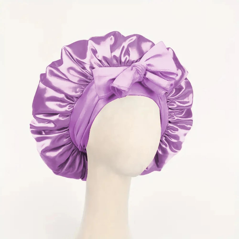Satin Bonnet Silk Bonnet with Tie Band Adjustable Hair Bonnet for Sleeping*