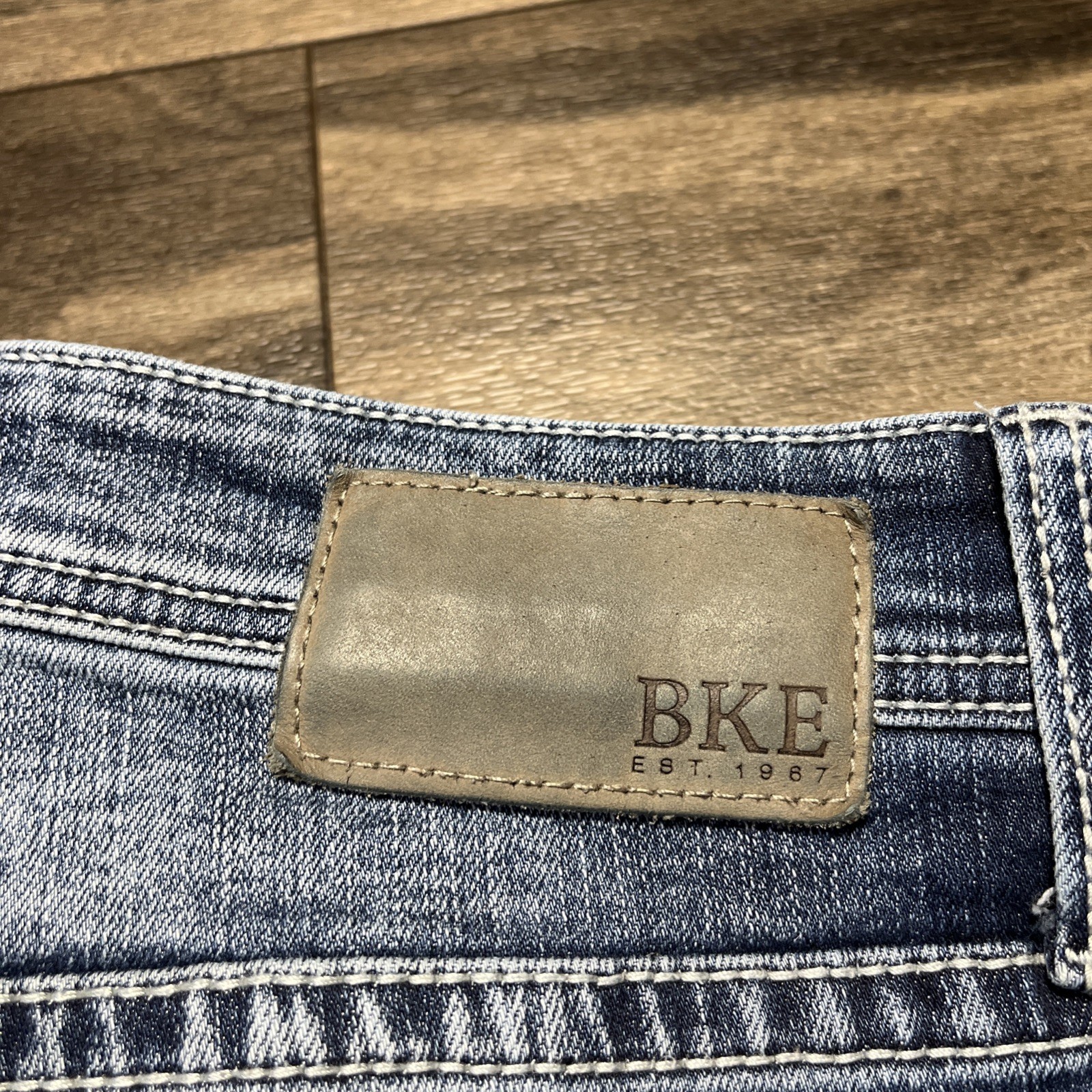 BKE Jake Boot Stretch Jeans Men’s Size 30×32 Glory Wash Coolmax Denim Rodeo EUC