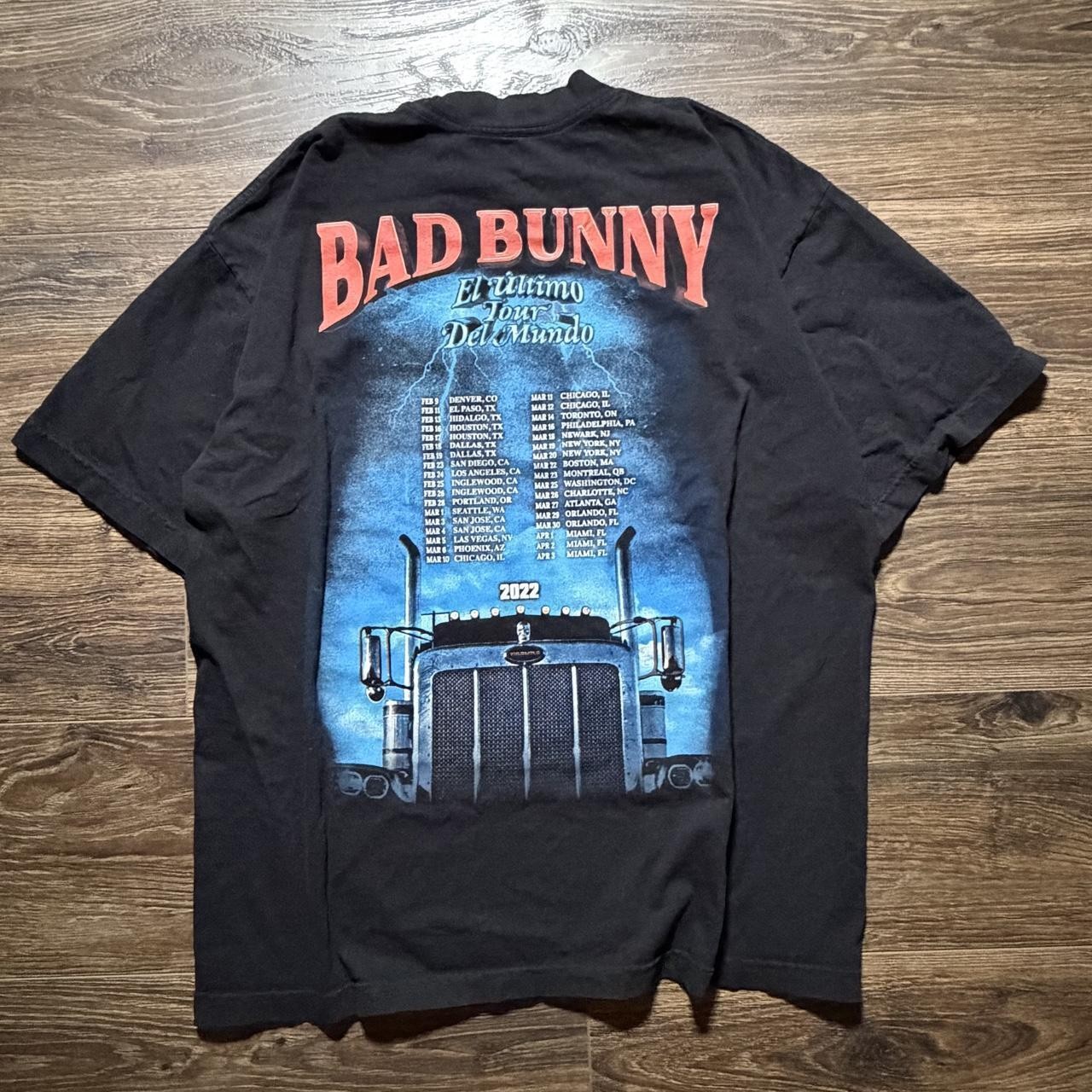 Official-style Bad Bunny tour graphic tee