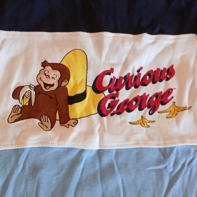 Curious George Boys 18M Cotton Short Sleeve Romper Snaps ~ NWT