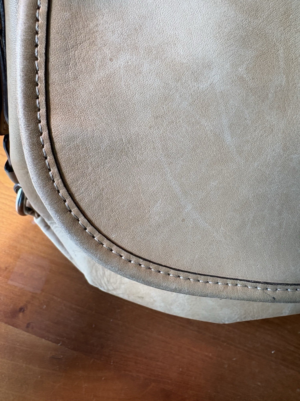 COACH C1069-F15170 Flap Legacy Camel Tan Leather Shoulder Crossbody Duffle Bag