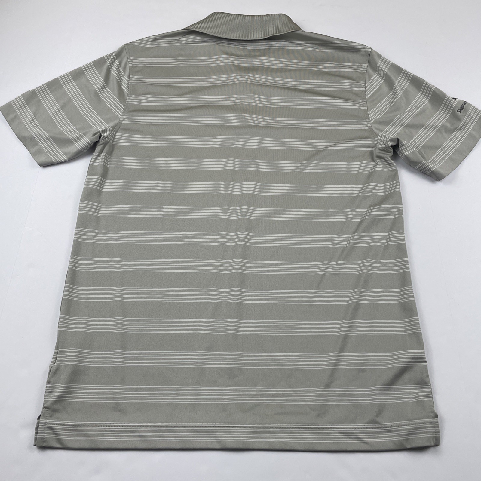 Nike Golf Tour Performance Polo Shirt Men’s S Dri-FIT Striped Gray Sponsored