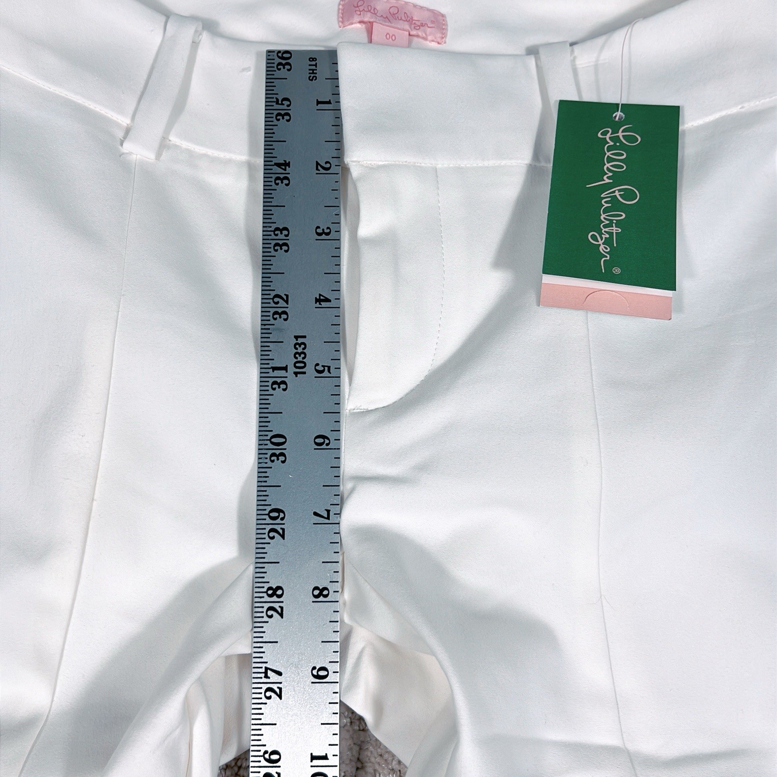 Lilly Pulitzer Chantal Stretch Dinner Pants Womens Size 00 White New Tags Resort