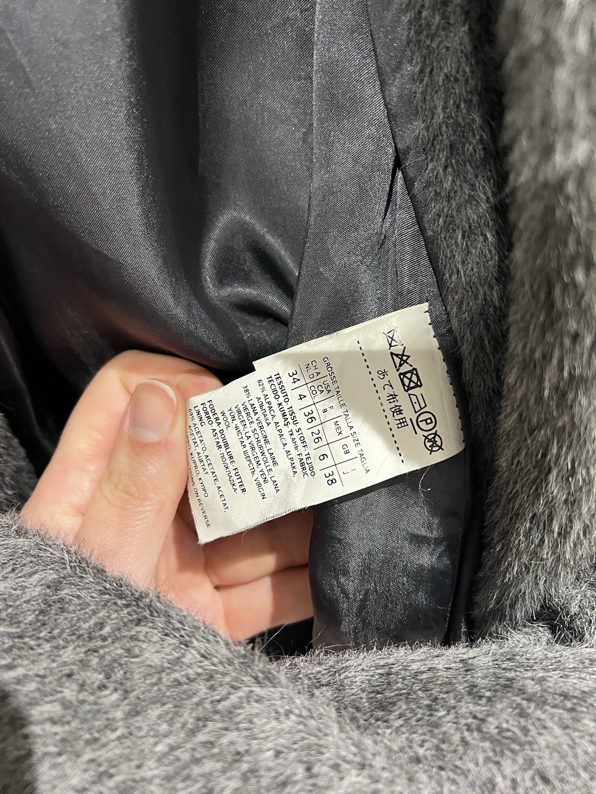 Beautiful Long Alpaca Coat Max Mara XS