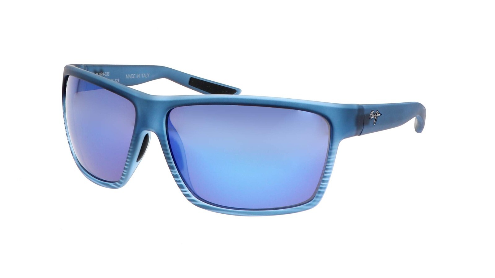 Maui Jim ALENUIHAHA B839-03S -Blue Black Stripes / Blue Hawaii