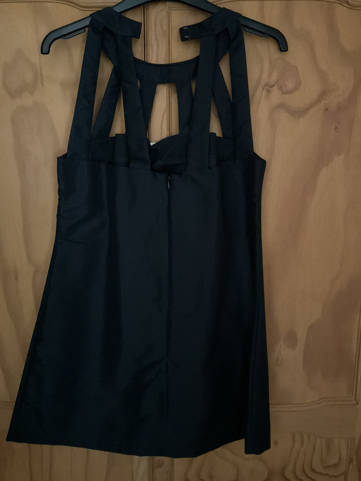 BNWT KATE MOSS TOPSHOP DARKEST MIDNIGHT BLUE SHIFT CAGE DRESS UK 12 40 +Hanger