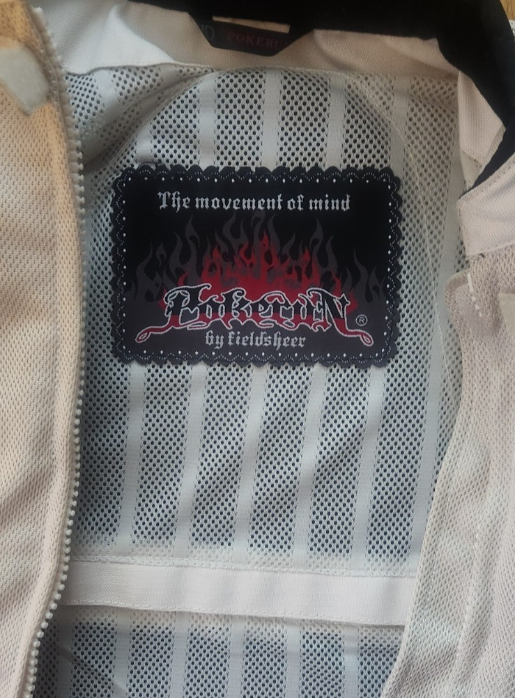 Pokerun womens biker riders jacket size M 38 chest x 21 legnth