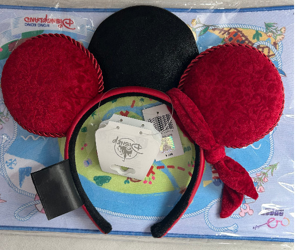 Authentic Shanghai Disney pirates of the caribbean Minnie mouse ears Headband