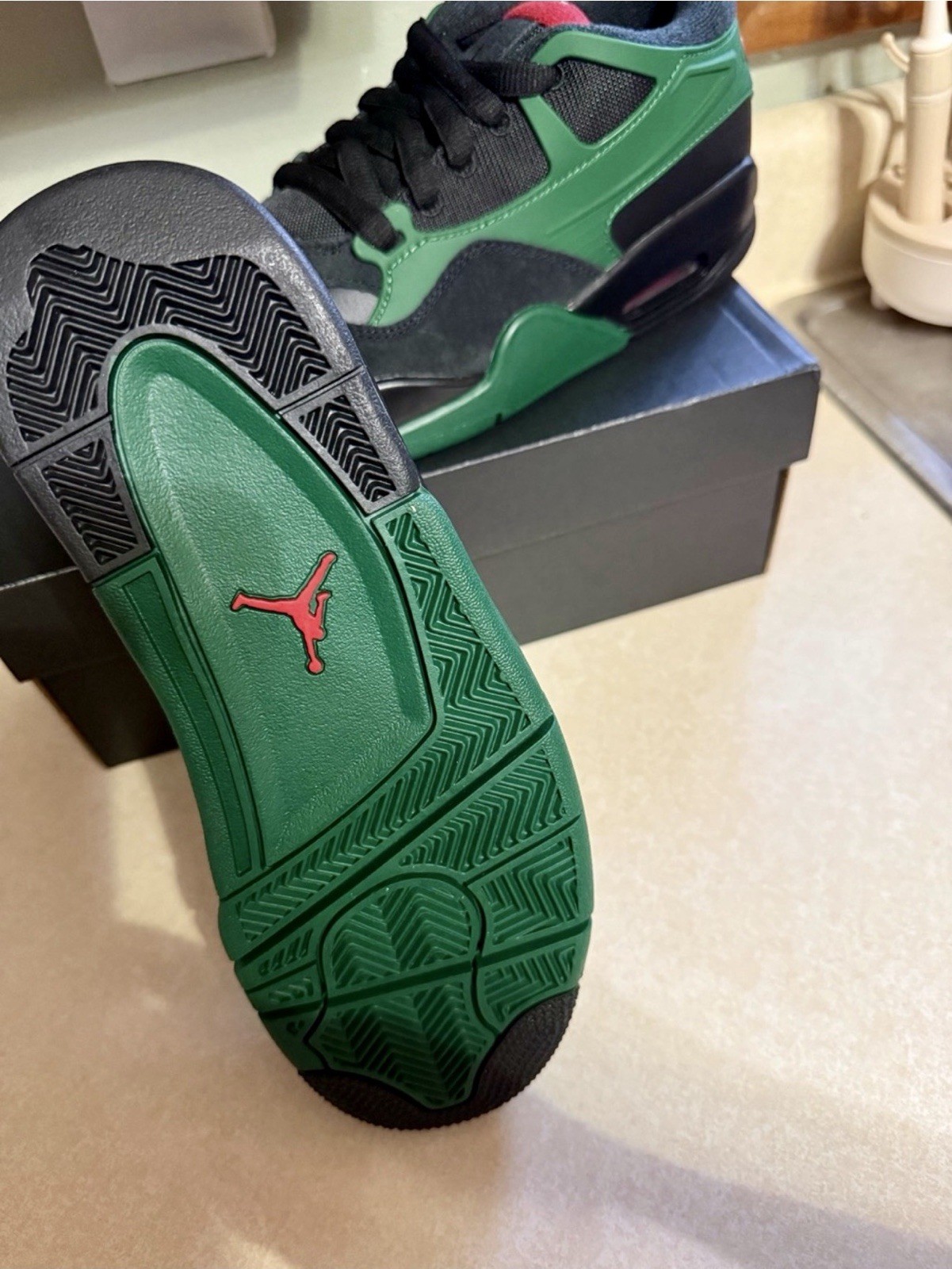 Size 5.5 – Air Jordan 4 RM Black Gorge Green