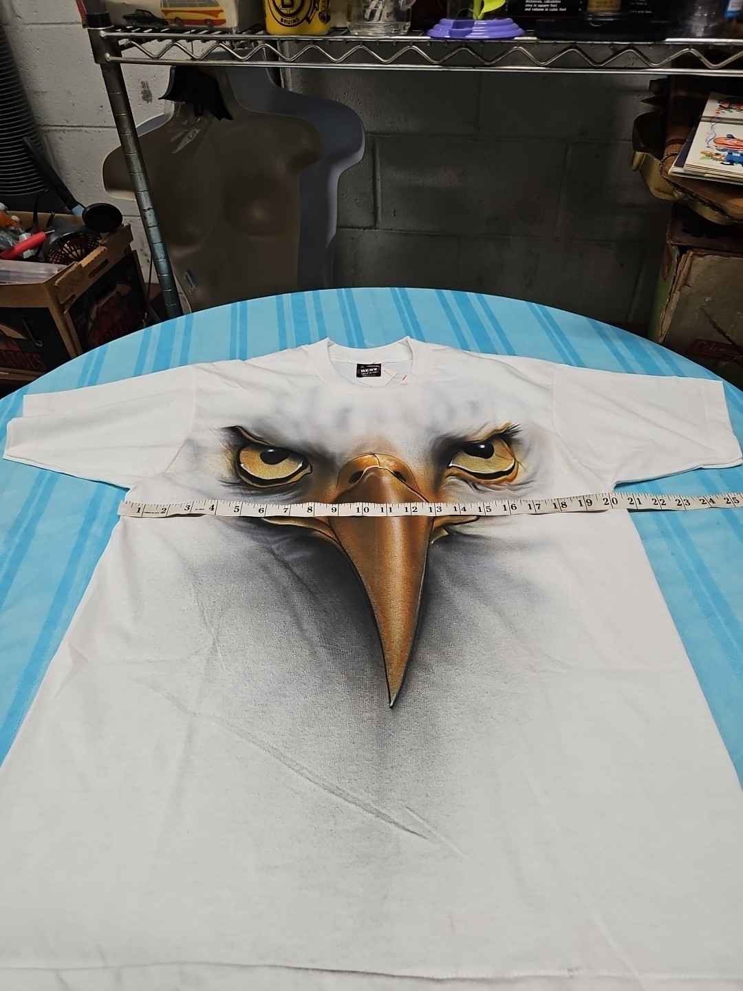Vintage FotL Shirt Mens LG White 90’s Bald Eagle Logo 90s USA Tee
