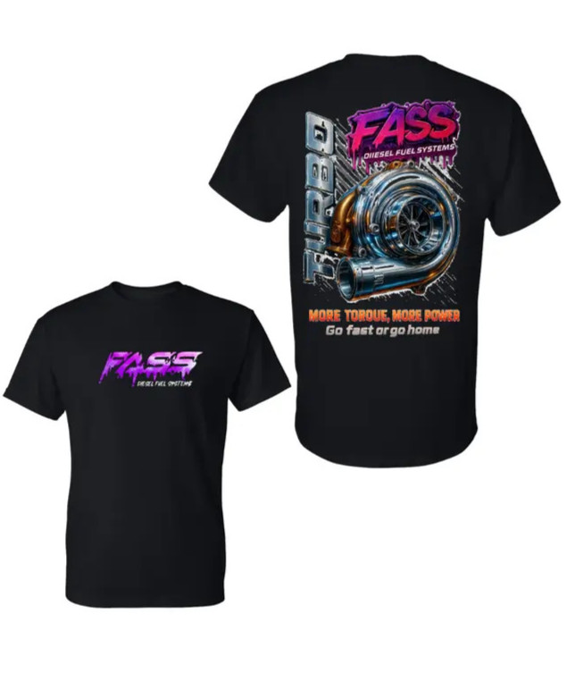 FASS Diesel Turbo Truck Graphic T-Shirt Performance Fan Gift Shirt