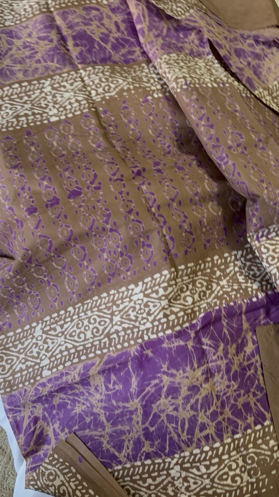 NEW 🆕, Cotton BATIK SAREE. ( Item#L3903 ) including blouse piece. Only $33