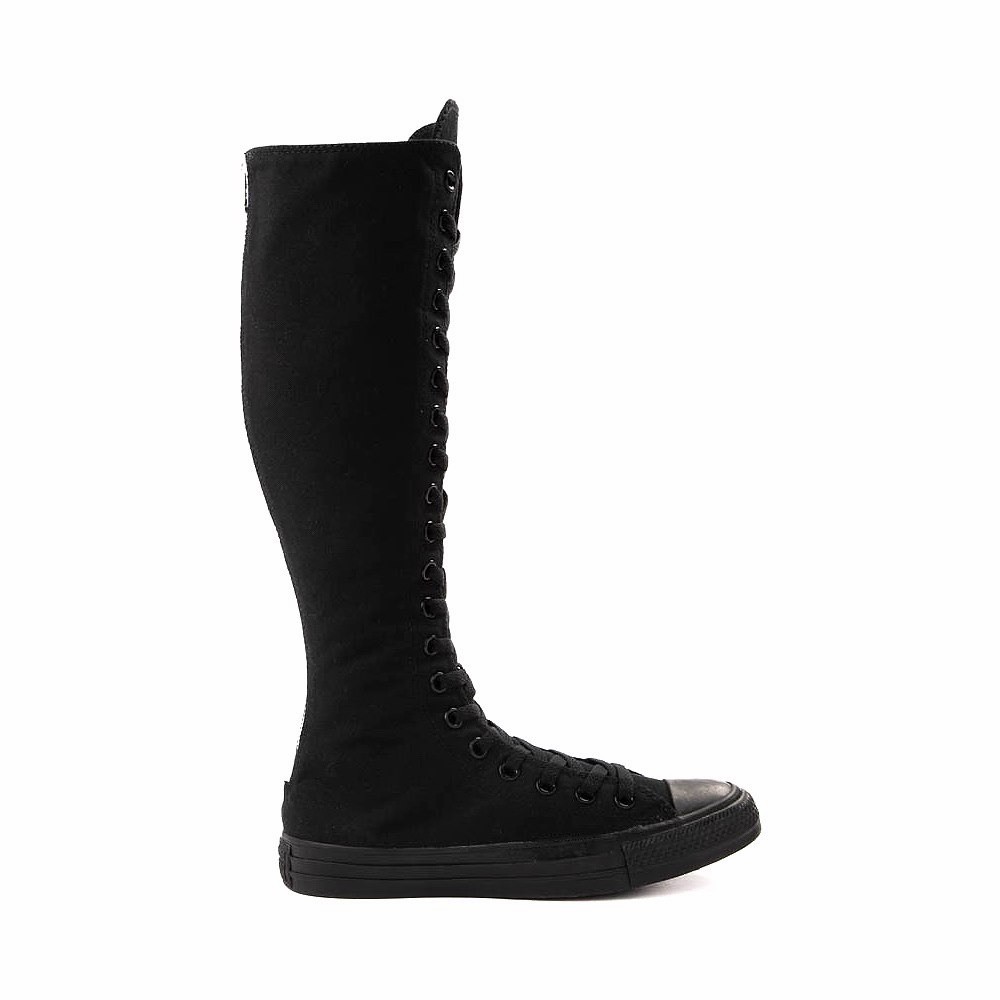 Converse Chuck Taylor All-Star XX-Hi Knee High Lace-Up Boots – Black Monochrome