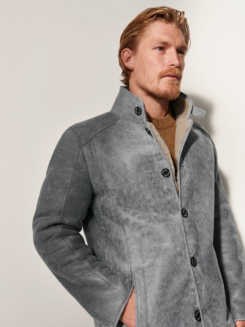 MENS Pierre Sheepskin Coat-Premium Leather & Cozy Warmth