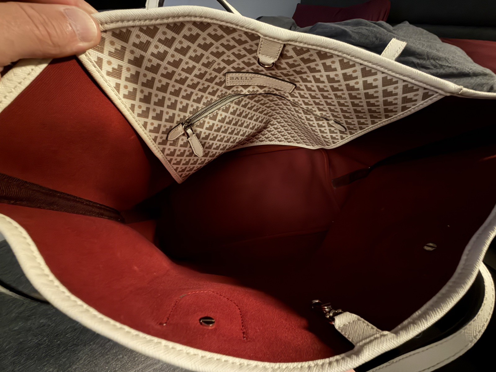 BALLY TOTE BAG MULTI MIELE IN BEIGE