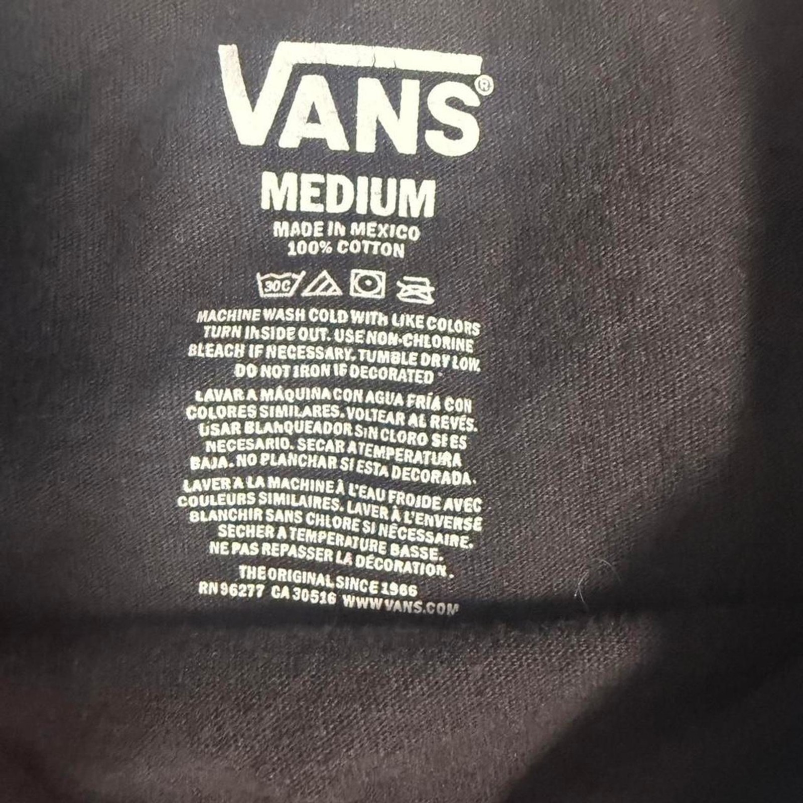 Vans Men’s Black and Grey Vest
